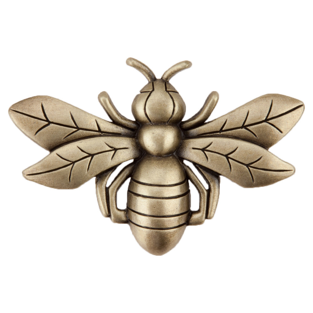 Acorn DQ7AP: 1-1/2" Bee Cabinet Knob - Antique Brass