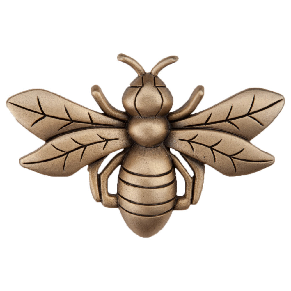 Acorn DQ7GP: 1-1/2" Bee Cabinet Knob - Museum Gold