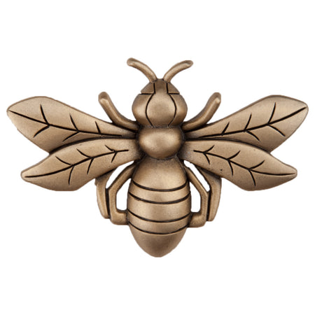 Acorn DQ7GP: 1-1/2" Bee Cabinet Knob - Museum Gold