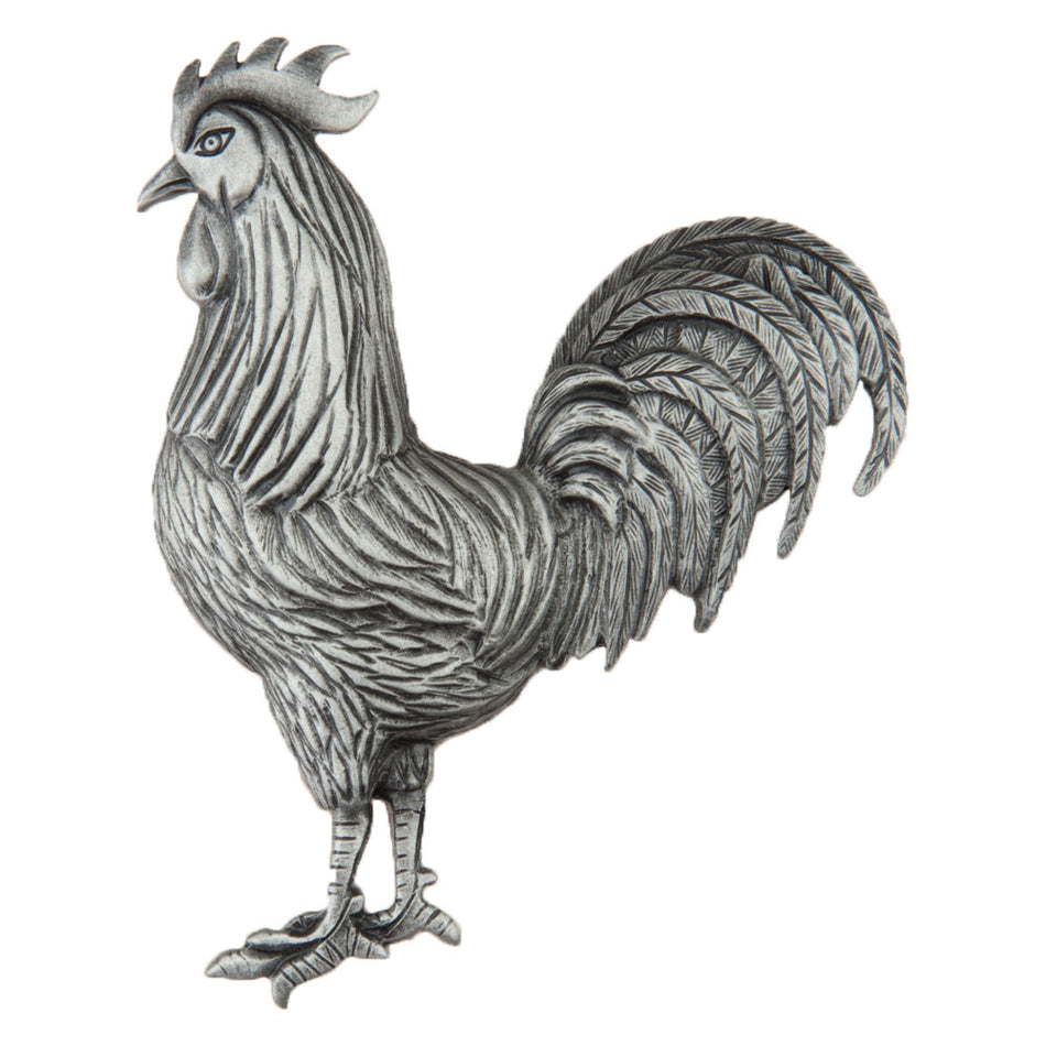 Acorn DQ9PP: 2-1/8" Rooster Cabinet Knob - Antique Pewter