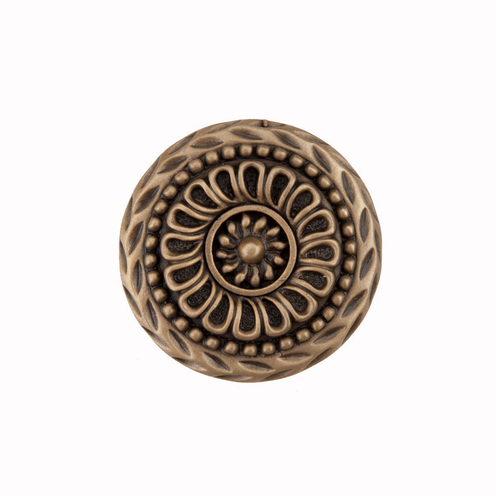 Acorn DQFGP: 1-1/4" Lace Circle Cabinet Knob - Museum Gold