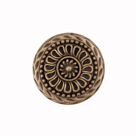 Acorn DQFGP: 1-1/4" Lace Circle Cabinet Knob - Museum Gold