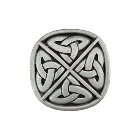 Acorn DQGPP: 1-1/4" Celtic Square Cabinet Knob - Antique Pewter