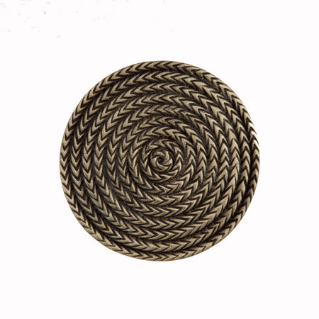 Acorn DQHAP: 1-1/2" Rope Circle Cabinet Knob - Antique Brass