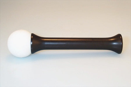 Myterra DS.BLK.W: 4-3/4" Door Stop w/White Rubber Tip - Matte Black