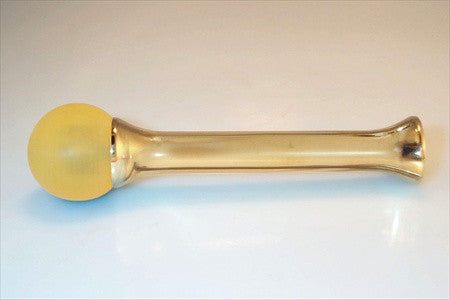 Myterra DS.03.G: 4-3/4" Door Stop w/Gold Rubber Tip - Polished Brass