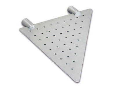 Sugatsune DSC-05: Corner-Mount Soap Holder/Shelf - Satin Stainless Steel