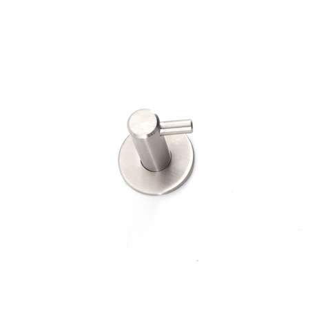 Sugatsune DSH-01: Modern Single Coat Hook w/Round Base - Satin Stainless Steel