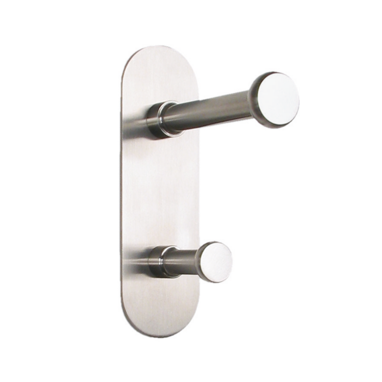 Sugatsune DSH-05: Modern Coat Hook w/Double Pegs - Satin Stainless Steel