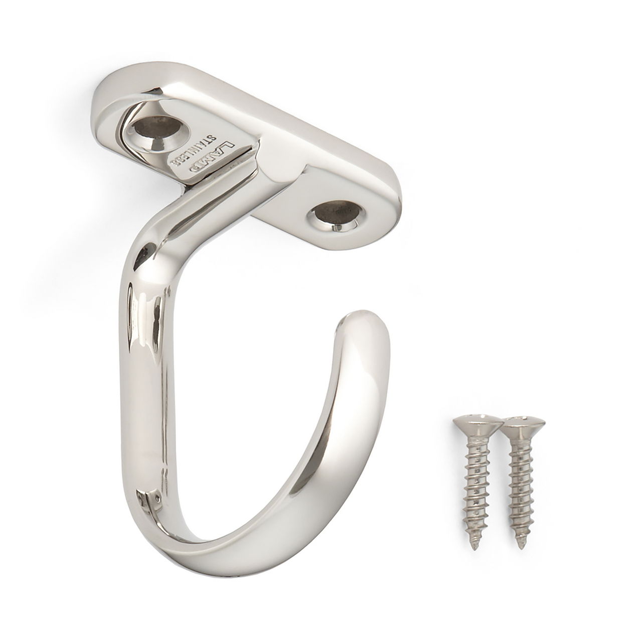 Sugatsune DS-H-50: 2-3/4" Ceiling Mount Utility Hook - Mirror Stainless Steel