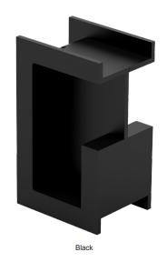 Sugatsune DSI-4253-35-BL: 100mm x 35mm Sliding Door Handle - Black