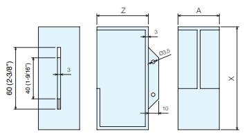 Sugatsune DSI-4254-300-35: 300mm x 35mm Sliding Door Handle - Satin Stainless Steel