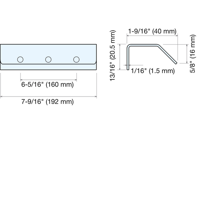 Sugatsune DSI-350-160: 160mm cc Edge Pull - Satin Stainless Steel