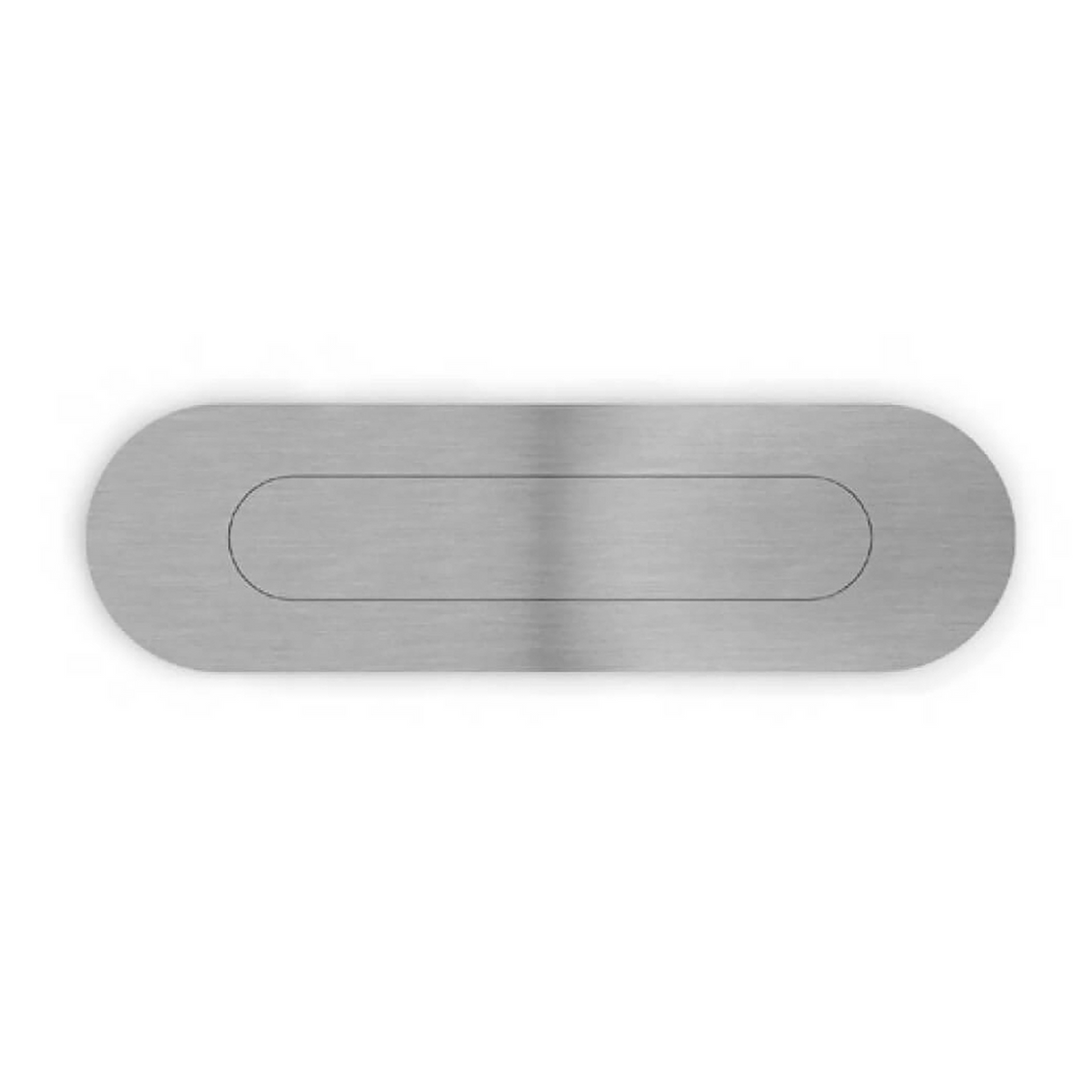 Sugatsune DSI-4504-155: 155mm Oval Recessed Door Pull - Satin Stainless Steel