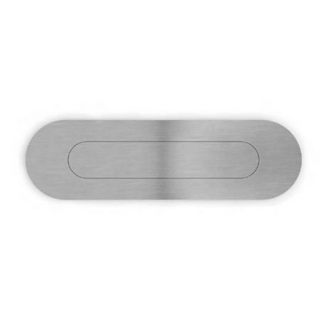 Sugatsune DSI-4504-155: 155mm Oval Recessed Door Pull - Satin Stainless Steel