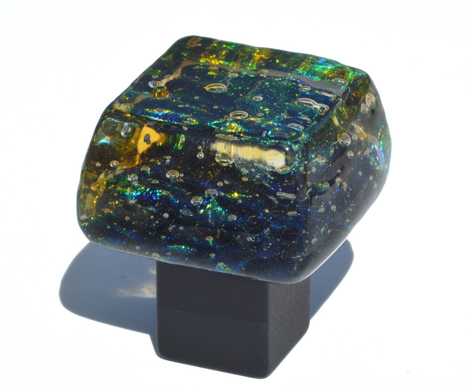 Grace White DWD-EV: Dancing Water Cabinet Knob - Everglades Dichroic