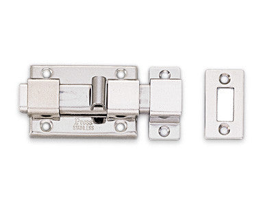 Sugatsune KR-65: 2-9/16" Slide Bolt - Polished Stainless Steel