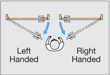 Sugatsune LDD-V100-NI-L: Heavy Duty Mortise Mount Door Damper (left) - Nickel