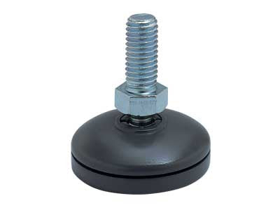 Sugatsune EA-25M6: 25mm Diameter Leveling Glide - Grey w/Rubber Pad