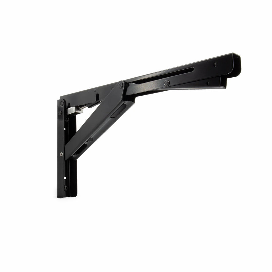 Sugatsune EB-303/EP-BL-D: Soft-Close Folding Shelf Bracket - Black