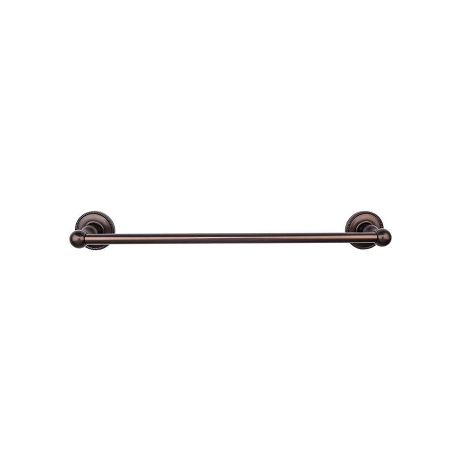 Top Knobs ED10ORBA: 30" cc Edwardian Bath Single Towel Bar - Oil Rubbed Bronze
