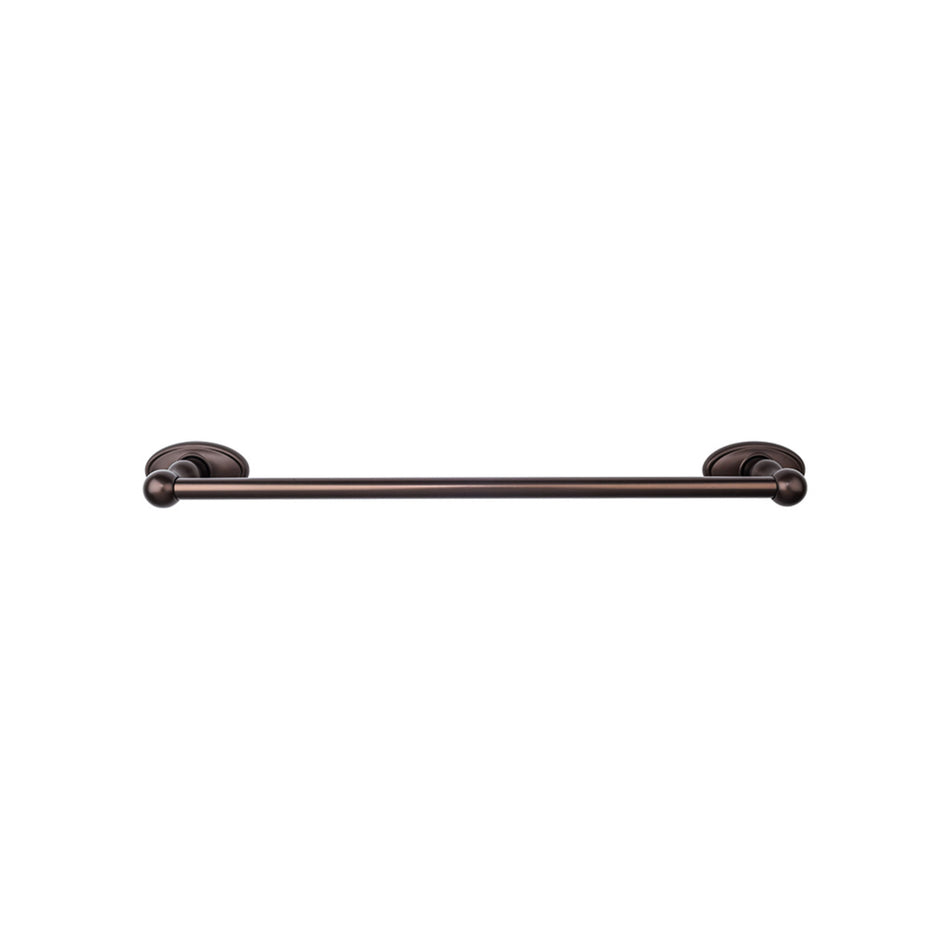 Top Knobs ED10ORBC: 30" cc Edwardian Bath Single Towel Bar - Oil Rubbed Bronze