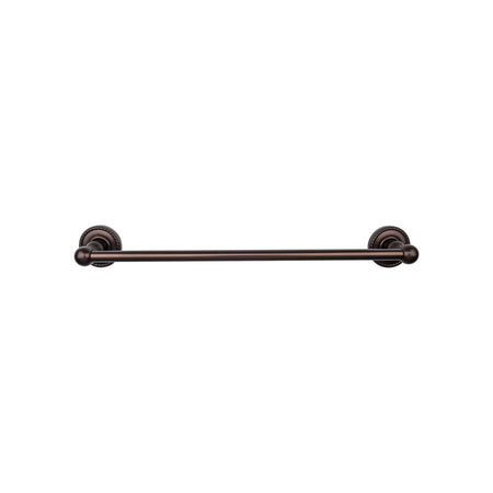 Top Knobs ED10ORBF: 30" cc Edwardian Bath Single Towel Bar - Oil Rubbed Bronze