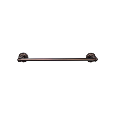 Top Knobs ED10ORBF: 30" cc Edwardian Bath Single Towel Bar - Oil Rubbed Bronze