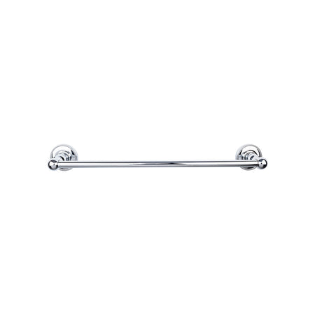 Top Knobs ED10PCA: 30" cc Edwardian Bath Single Towel Bar - Polished Chrome
