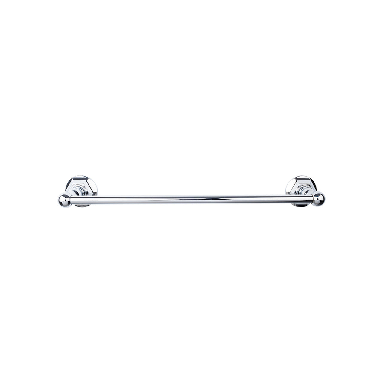 Top Knobs ED10PCB: 30" cc Edwardian Bath Single Towel Bar - Polished Chrome