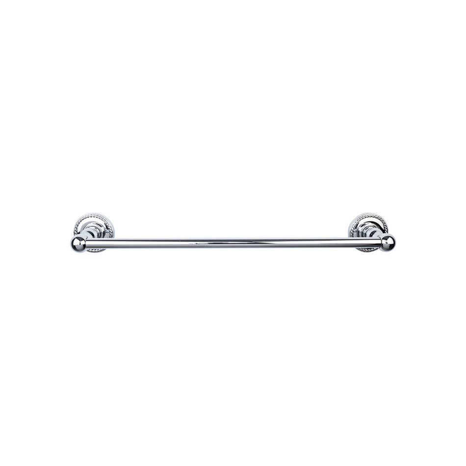 Top Knobs ED10PCF: 30" cc Edwardian Bath Single Towel Bar - Polished Chrome