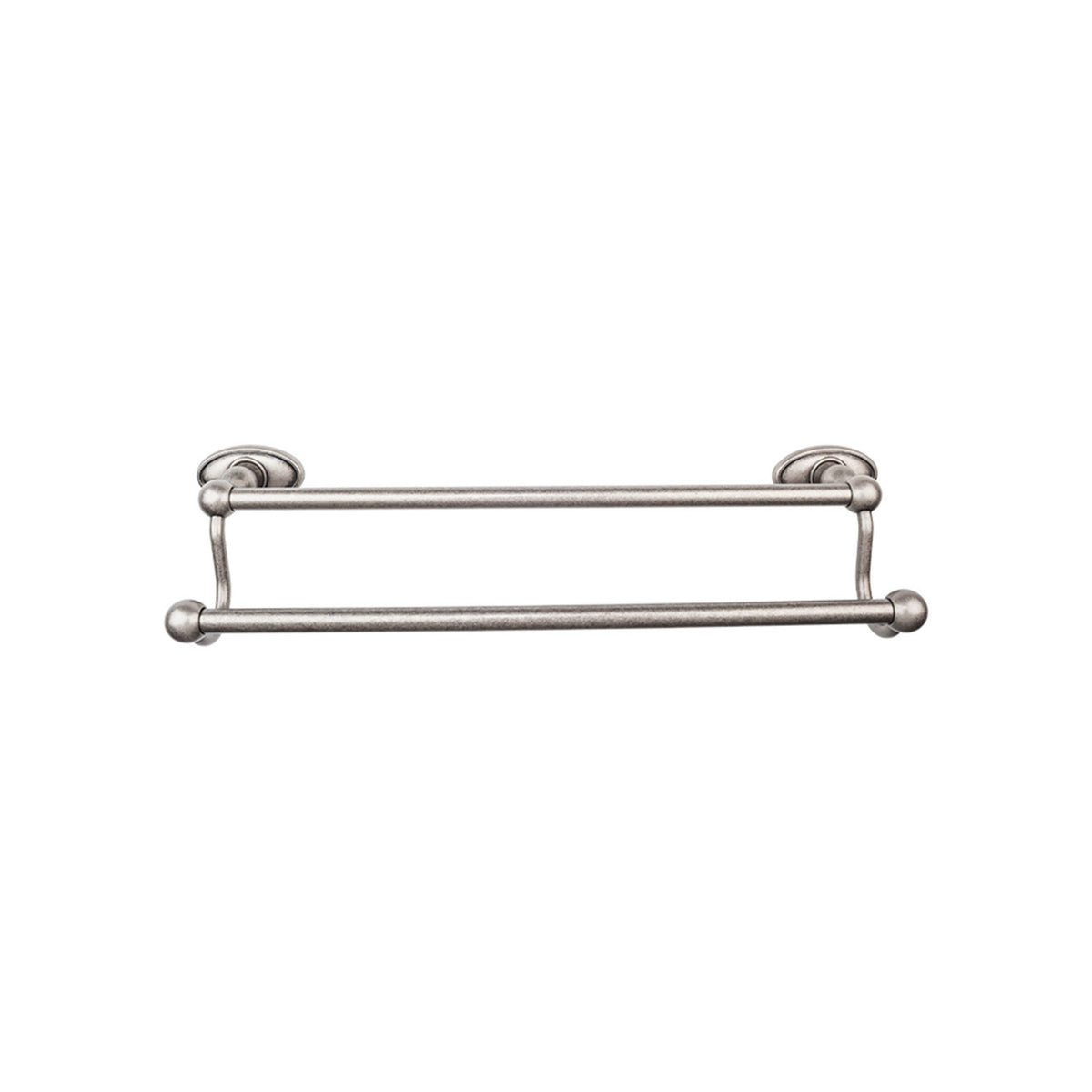 Top Knobs ED11APC: 30" cc Edwardian Bath Double Towel Bar - Antique Pewter
