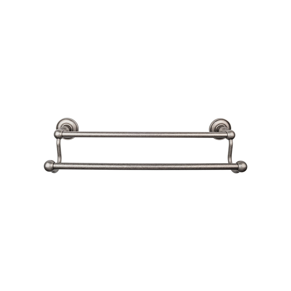 Top Knobs ED11APD: 30" cc Edwardian Bath Double Towel Bar - Antique Pewter