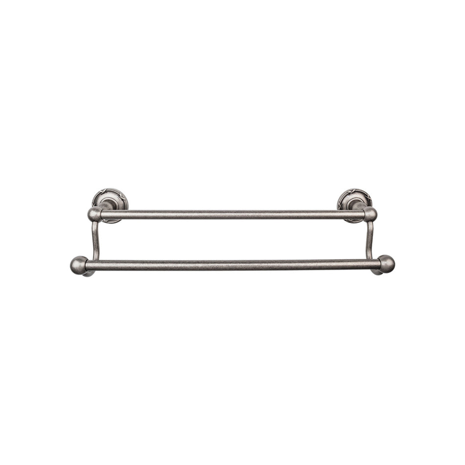 Top Knobs ED11APE: 30" cc Edwardian Bath Double Towel Bar - Antique Pewter