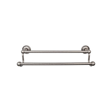 Top Knobs ED11APE: 30" cc Edwardian Bath Double Towel Bar - Antique Pewter
