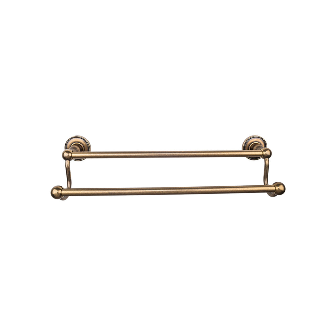 Top Knobs ED11GBZA: 30" cc Edwardian Bath Double Towel Bar - German Bronze