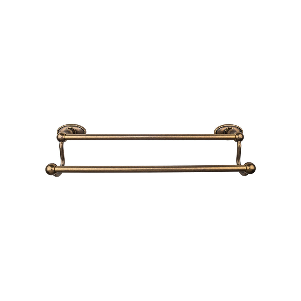 Top Knobs ED11GBZC: 30" cc Edwardian Bath Double Towel Bar - German Bronze