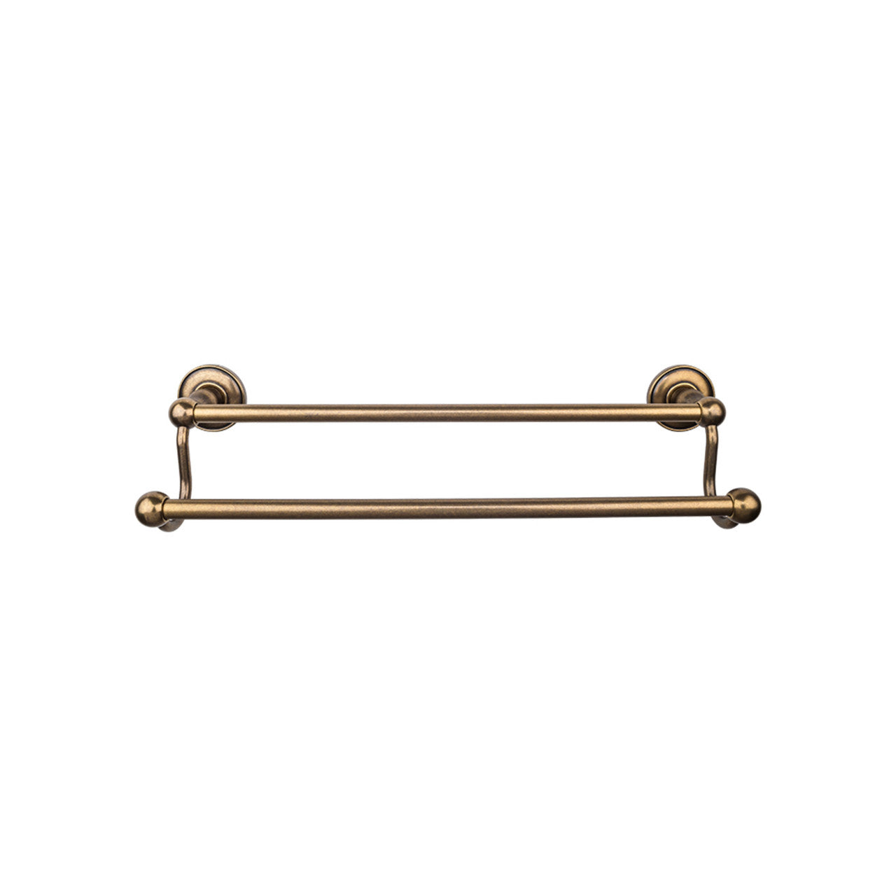 Top Knobs ED11GBZD: 30" cc Edwardian Bath Double Towel Bar - German Bronze