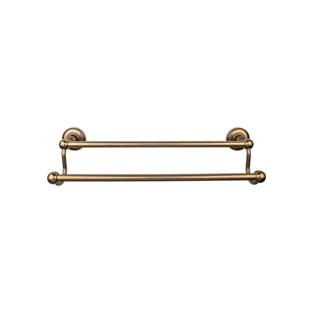 Top Knobs ED11GBZD: 30" cc Edwardian Bath Double Towel Bar - German Bronze