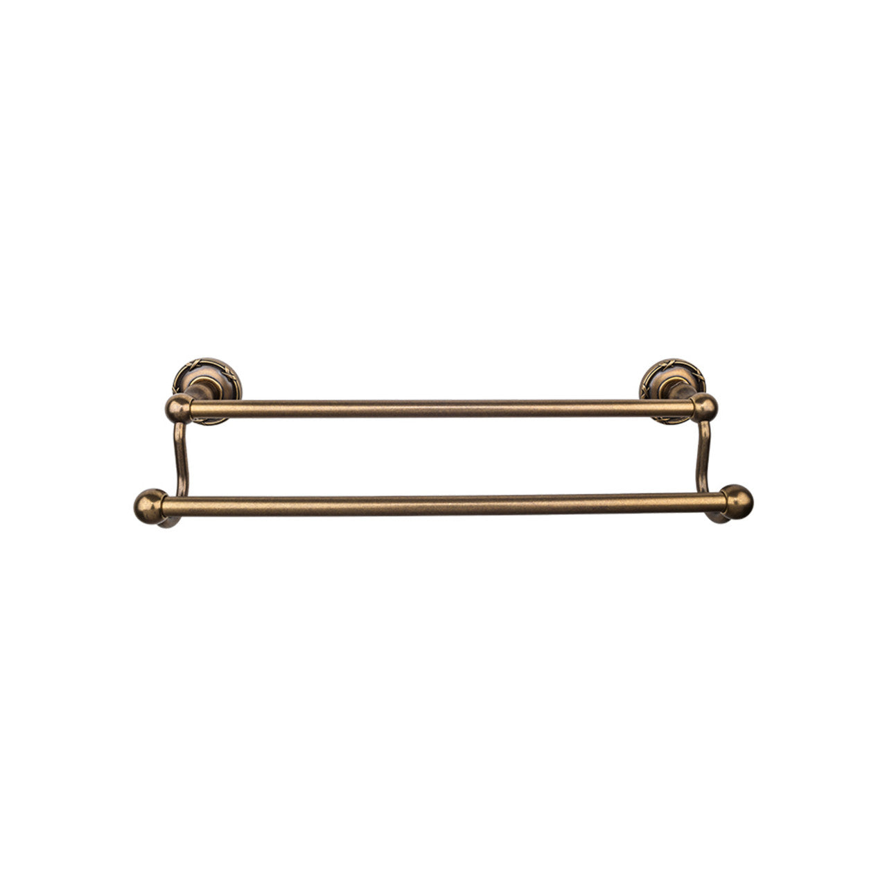 Top Knobs ED11GBZE: 30" cc Edwardian Bath Double Towel Bar - German Bronze