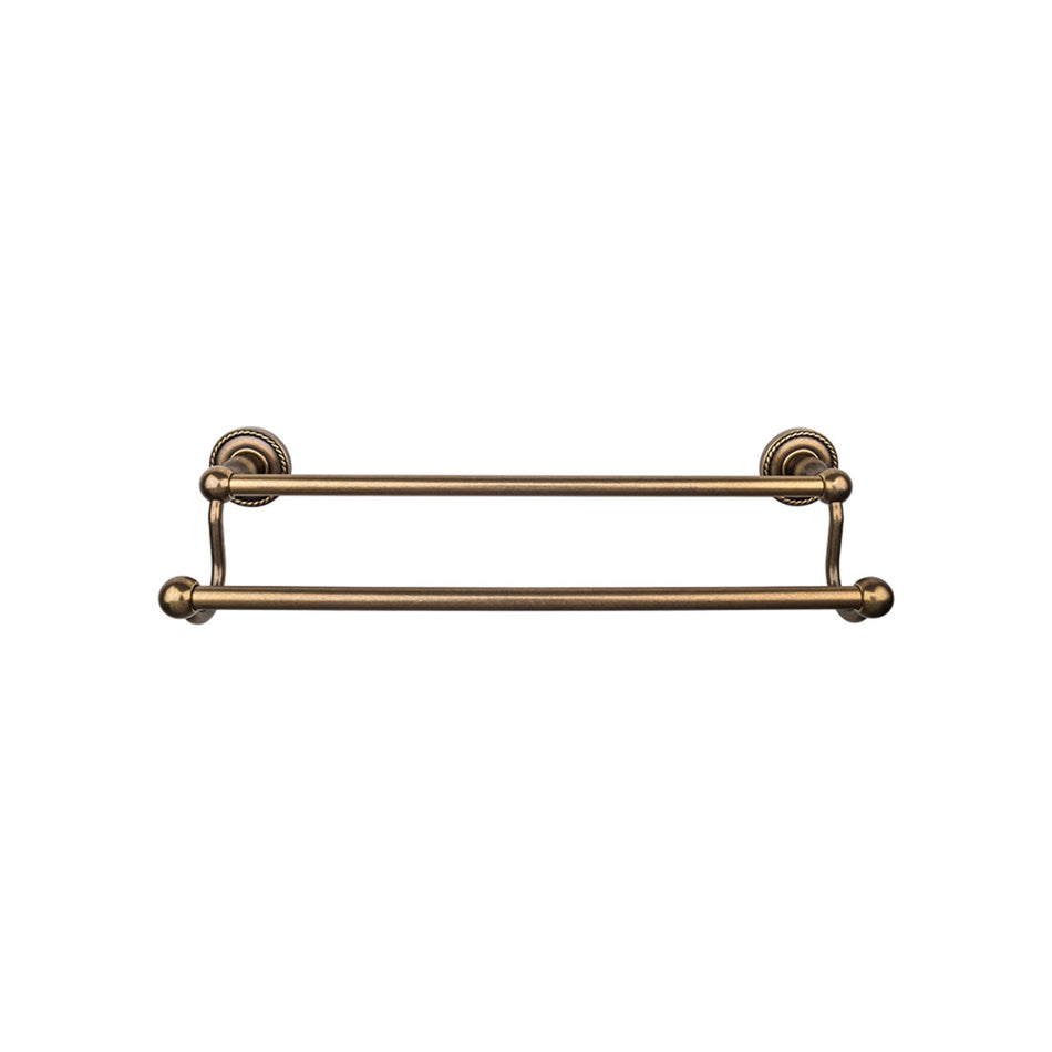 Top Knobs ED11GBZF: 30" cc Edwardian Bath Double Towel Bar - German Bronze