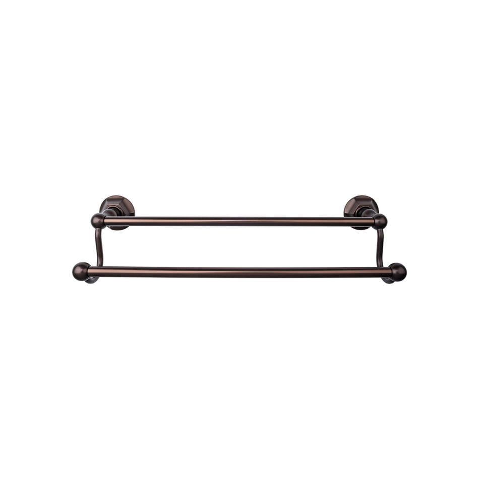 Top Knobs ED11ORBB: 30" cc Edwardian Bath Double Towel Bar - Oil Rubbed Bronze