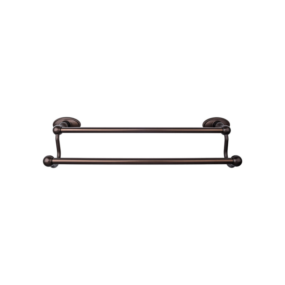Top Knobs ED11ORBC: 30" cc Edwardian Bath Double Towel Bar - Oil Rubbed Bronze
