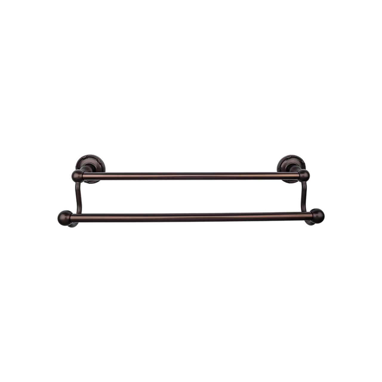 Top Knobs ED11ORBE: 30" cc Edwardian Bath Double Towel Bar - Oil Rubbed Bronze