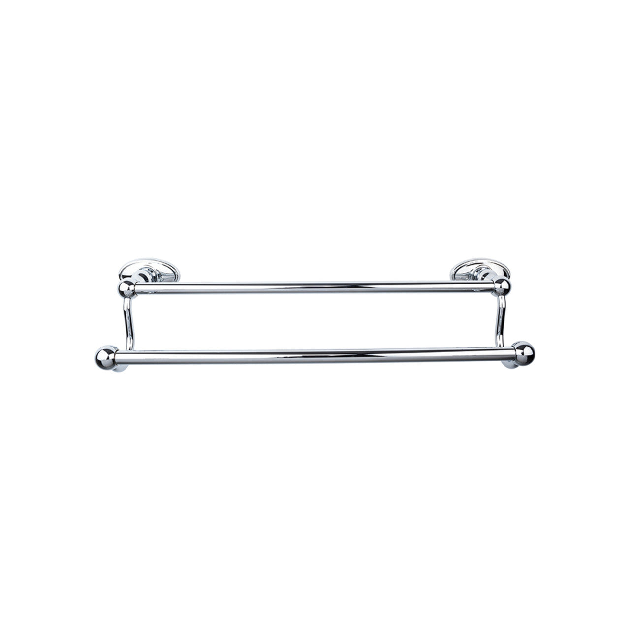 Top Knobs ED11PCC: 30" cc Edwardian Bath Double Towel Bar - Polished Chrome
