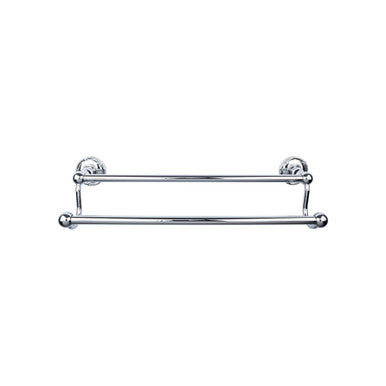 Top Knobs ED11PCE: 30" cc Edwardian Bath Double Towel Bar - Polished Chrome