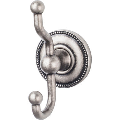 Top Knobs ED2APA: Edwardian Bath Double Wall Hook - Antique Pewter