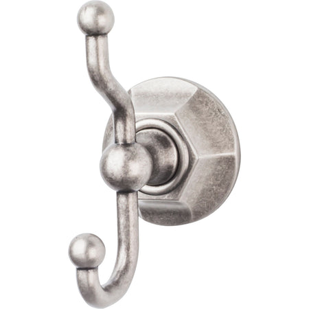 Top Knobs ED2APB: Edwardian Bath Double Wall Hook - Antique Pewter