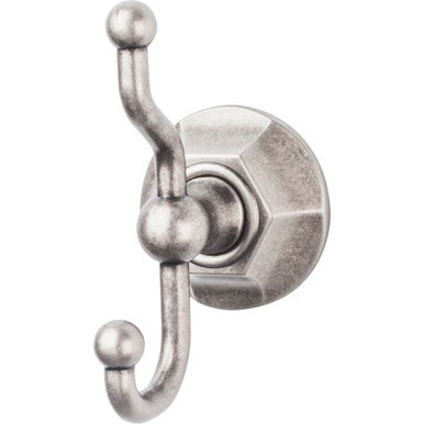 Top Knobs ED2APB: Edwardian Bath Double Wall Hook - Antique Pewter