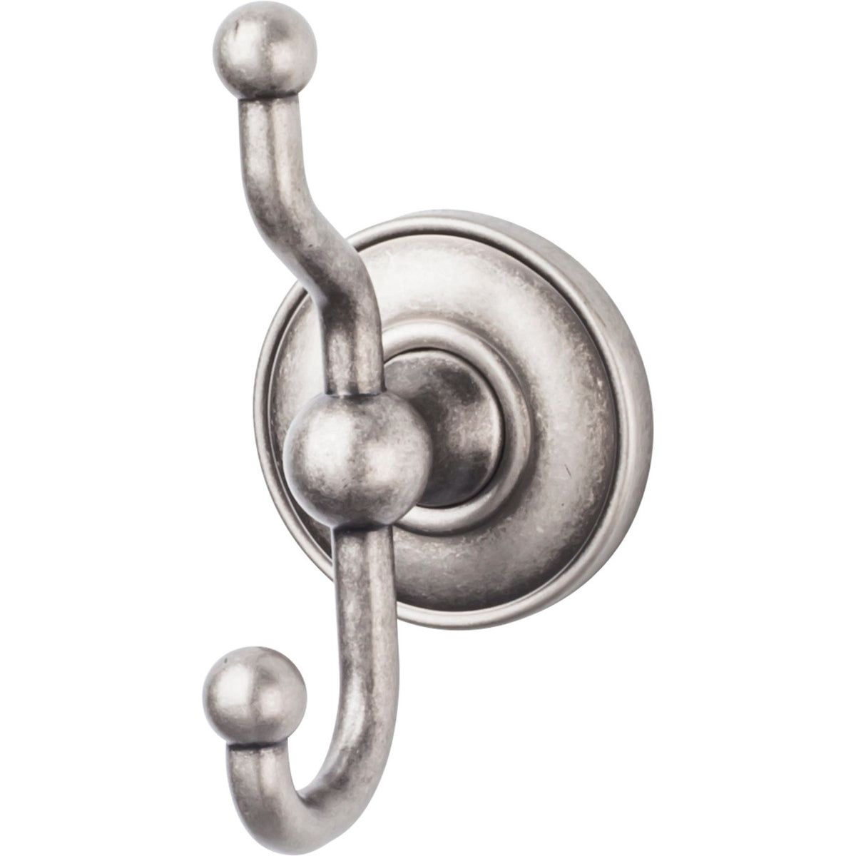 Top Knobs ED2APD: Edwardian Bath Double Wall Hook - Antique Pewter